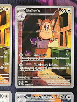 Raticate 202/182 IR Destined Rivals + Extras Rattata NM Pokemon TCG - Image 3