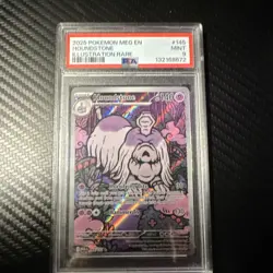 Pokemon Houndstone Me01: Mega Evolution Illustration Rare Holo 145/132 PSA 9 - Image 1