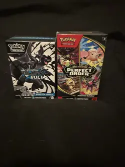 Pokemon TCG Black Bolt & Perfect Order Booster Bundle. Factory Sealed! New - Image 1