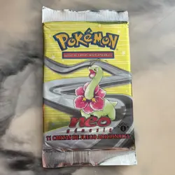 Pokemon TCG Neo Genesis 1st Edition Booster Pack Spanish Meganium Wizards - Image 1