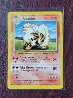 Arcanine 23/102 Base Set Unlimited Pokemon TCG - Image 1