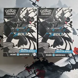 Pokemon Scarlet & Violet Black Bolt Booster Bundle Box Lot of 2 - Image 1
