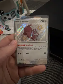 Pokemon TCG Skwovet 205/ 091 Baby Shiny Paldean Fates Scarlet & Violet NM - Image 1