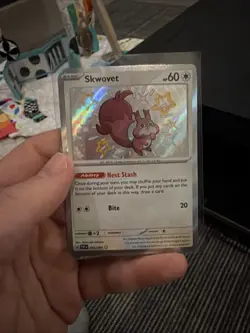 Pokemon TCG Skwovet 205/ 091 Baby Shiny Paldean Fates Scarlet & Violet NM - Image 3