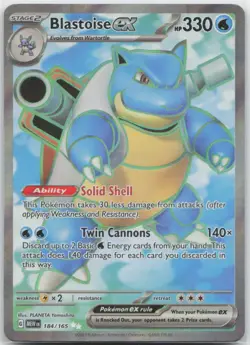 Pokemon: Blastoise ex - SV: Scarlet & Violet 151 - Ultra Rare - NM - Image 1
