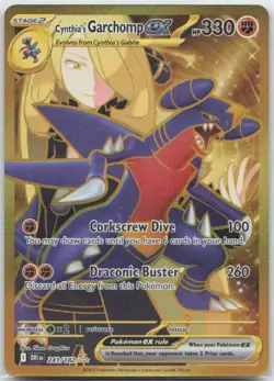 Pokemon: Cynthia's Garchomp ex - SV10: Destined Rivals - Hyper Rare - NM - Image 1