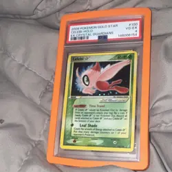 Pokemon Celebi Star EX Crystal Guardians 100/100 Gold Star Holo PSA 2006 - Image 1