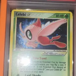 Pokemon Celebi Star EX Crystal Guardians 100/100 Gold Star Holo PSA 2006 - Image 2