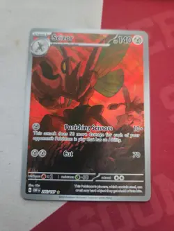 Pokemon TCG Scizor 205/197 Obsidian Flames Illustration Rare Holo - Image 1