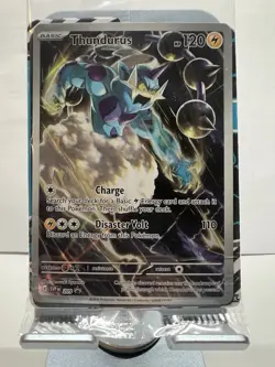 POKEMON THUNDURUS #209 SVP BLACK STAR PROMO BLACK BOLT SEALED - Image 1