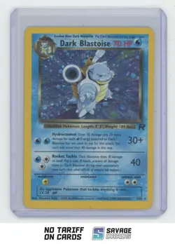 2000 Pokemon Classic - Team Rocket Dark Blastoise #3/82 Stage 2/Rare Holo - Image 1