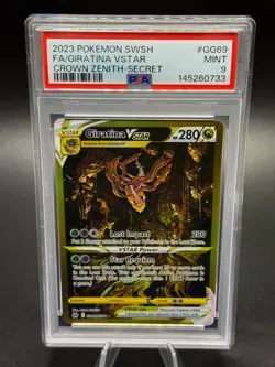 2023 POKEMON SWORD & SHIELD CROWN ZENITH #GG69 FULL ART/GIRATINA VSTAR PSA 9 - Image 1