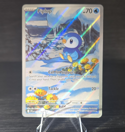 Pokemon Piplup Illustration Rare Holo Me02: Phantasmal Flames 098/094 English - Image 1