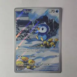 Pokemon Piplup Illustration Rare Holo Me02: Phantasmal Flames 098/094 English - Image 2