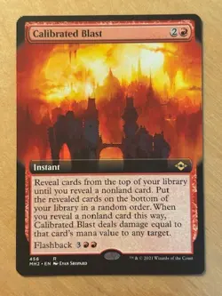 Magic the Gathering MTG Calibrated Blast Extended Art Modern Horizons 2 NM - Image 1