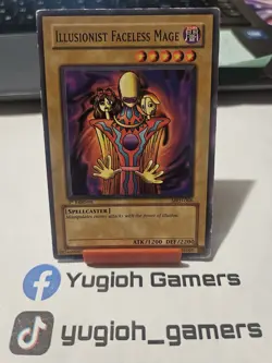 Yu-Gi-Oh Illusionist Faceless Mage MRD 1st Edition Common Heavy Played - Image 1