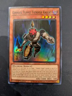 Yugioh Gimmick Puppet Fiendish Knight Maze of the Master MZTM Rare - Image 1