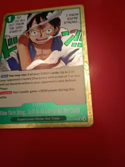 One Piece 15 Card Lot Including I Know You're Strong Green Foil - Image 1