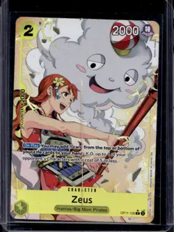 2025 One Piece A Fist of Divine Speed Zeus Rare #OP11-106 - Image 1