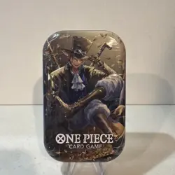 One Piece Tin Pack Set Vol. 2 Sabo - In Hand Bandai TCG Volume 2 New Sealed - Image 1