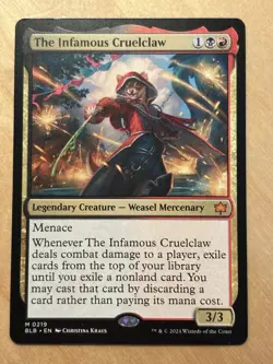 Magic Gathering MTG The Infamous Cruelclaw Bloomburrow NM - Image 1