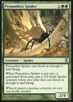 Penumbra Spider -Foil Light Play MTG Time Spiral - Image 1