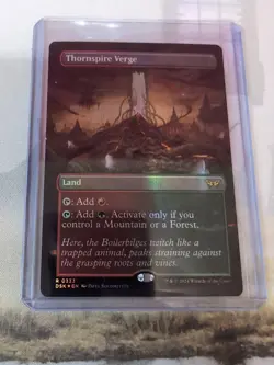MTG - Thornspire Verge - Borderless Foil - Duskmourn: House of Horror - Image 1