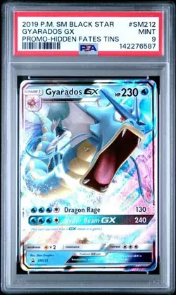PSA 9 GYARADOS GX SM212 CHARIZARD GX SM195 BLACK STAR PROMOS SUN & MOON POKEMON - Image 2