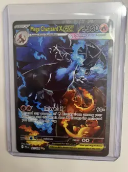 Pokemon Mega Charizard X EX Holo 125/094 Me02: Phantasmal Flames Rare - Image 1