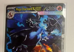 Pokemon Mega Charizard X EX Holo 125/094 Me02: Phantasmal Flames Rare - Image 3