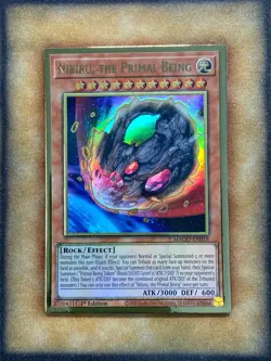 Yugioh Nibiru, the Primal Being MAGO-EN019 Gold Rare 1st Ed NM - Image 1