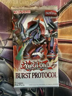 Lot of 212 Yu-Gi-Oh! TCG 1st Edition Burst Protocol Booster Packs ENGLISH - Image 1