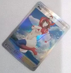 May Trainer Coach X Goddess Waifu Anime Girl ACG Holo Card Devil Heart - Image 3