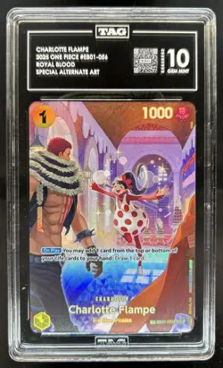 2025 One Piece Charlotte Flampe Special Alt Art #EB01-056 TAG 10 - Image 1