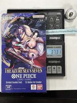 2x HEAVY🔥 One Piece OP-14 EB04 Azure Sea’s Seven Sleeved Packs (37.27g-37.31g) - Image 1