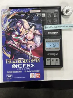 2x HEAVY🔥 One Piece OP-14 EB04 Azure Sea’s Seven Sleeved Packs (37.27g-37.31g) - Image 2