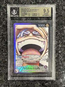 One Piece Monkey D. Luffy OP09-061 Emperors in the New World L Alt Art BGS 9.5 - Image 1