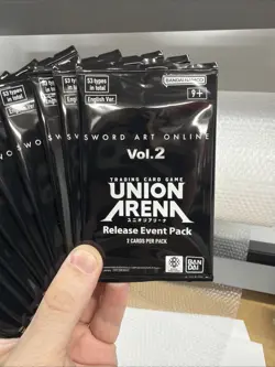 12 x Union Arena TCG Sword Art Online Release Event Pack Sealed English - Image 2