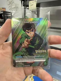 Union Arena Yusuke Urameshi Release Event Winner Stamp Promo Yuyu Hakusho - Image 1