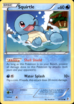 Pokemon Squirtle Card Lot x4 Vintage + Modern 83/102 29/149 LP - Image 4
