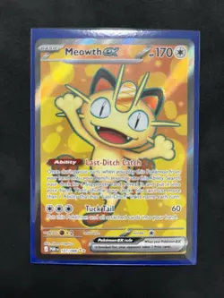 Pokemon Meowth EX Basic Holo 107/088 POR English TCG Card - Image 1