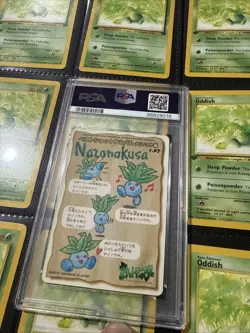 PSA 9 Pokemon Card Oddish #07 Japanese Stitch Touch Bandai Sealdass 1998 - Image 2