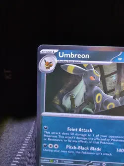 Umbreon Holo 059/131 Prismatic Evolutions English Pokemon Card - Image 4