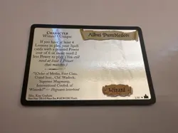 Wizards of the Coast Harry Potter TCG Albus Dumbledore Holo Character Card 1/80 - Image 4