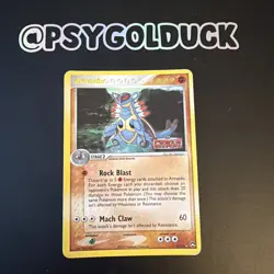 Pokemon Cards Armaldo 3/108 STAMPED Reverse Holo Power Keepers Holo Rare A3 - Image 1