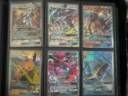 Pokemon TCG GX Holo Card Lot 6 Cards Raichu GX Entei GX Gyarados GX Silvally GX - Image 1