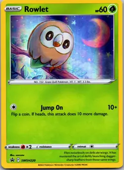 Rowlet - SWSH220 - Sword & Shield Promo Cards - NM Pokemon TCG - Image 1