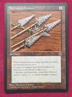 Magic The Gathering HOMELANDS SERRATED ARROWS artifact card MTG - Image 1