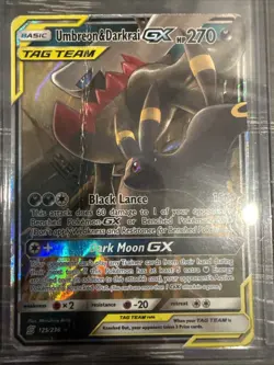 Pokemon TCG Umbreon & Darkrai GX Tag Team Unified Minds Card 125/236 - Image 1