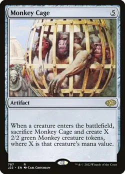 Monkey Cage MTG Jumpstart 2022 Rare NM x1 - Magic Card - Image 1